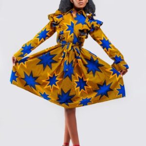 Buy now Janelle Monáe Afro Print Dress (Stars)