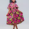 JENNIFER AFRO PRINT DRESS- African Hand Made Clothes
