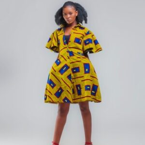 African Made - Zara Afro Print-Mini Dress 03