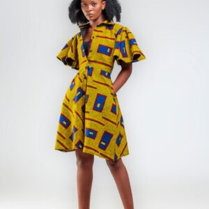 African Made - Zara Afro Print-Mini Dress 04