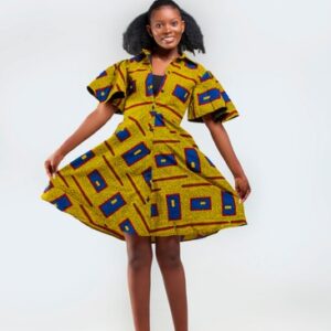 African Made - Zara Afro Print-Mini Dress 06