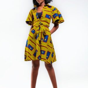 African Made - Zara Afro Print-Mini Dress 06